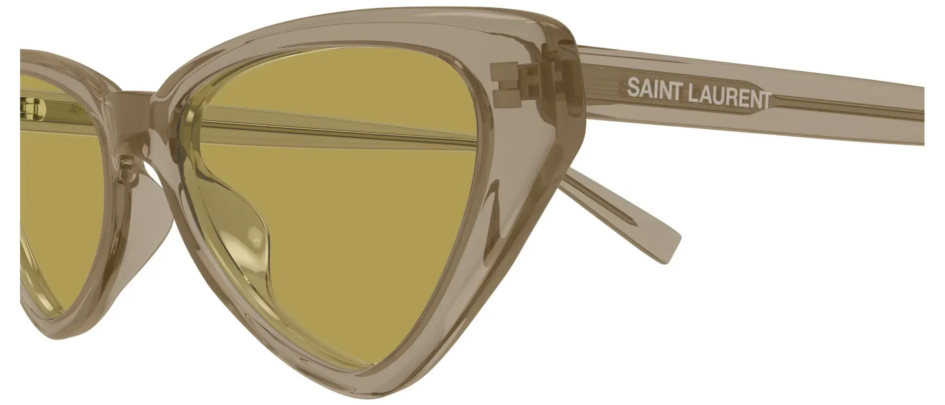 Dodatni prikaz 3: Saint Laurent SL 944 003 ženske sunčane naočale – okvir u smeđoj boji i leće u zelenoj boji