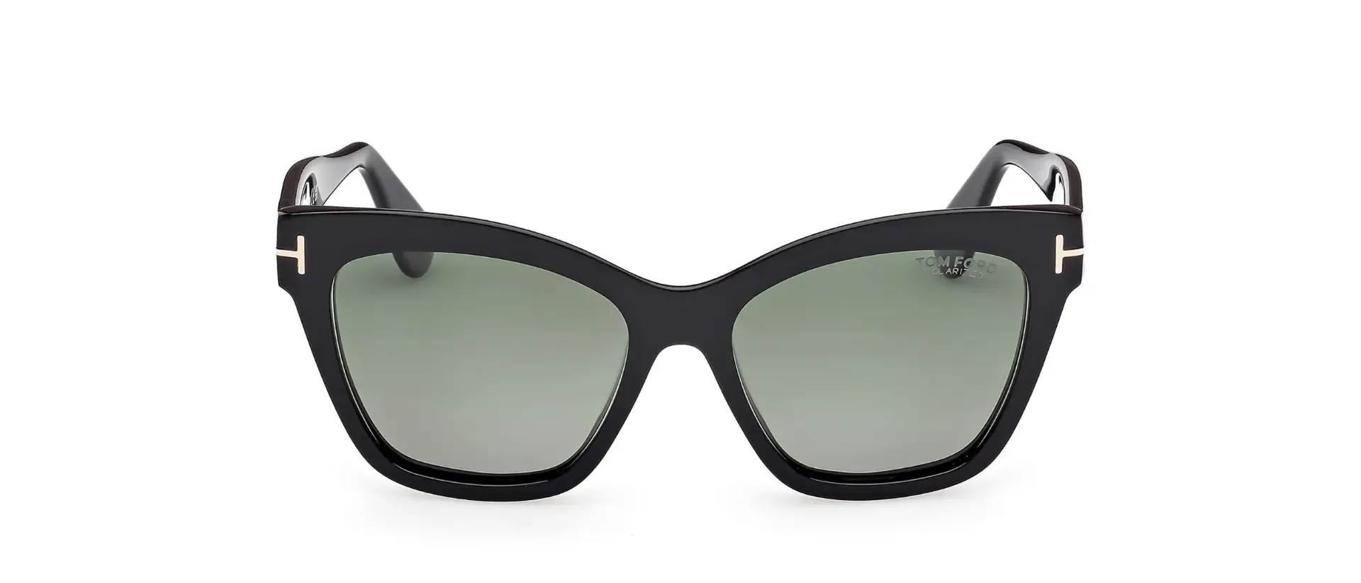 Tom Ford FT1217 01R ženske sunčane naočale – okvir u crnoj boji i leće u zelenoj boji