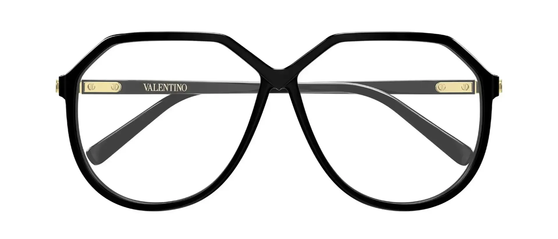 Valentino VG0026S-005 ženske sunčane naočale – okvir u crnoj boji i leće u prozirnoj izvedbi