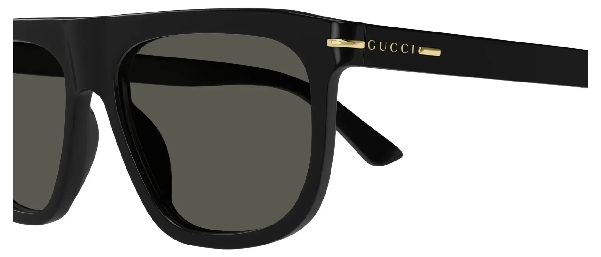 Dodatni prikaz 3: Gucci GG1726S 001 muške sunčane naočale – okvir u crnoj boji i leće u sivoj boji