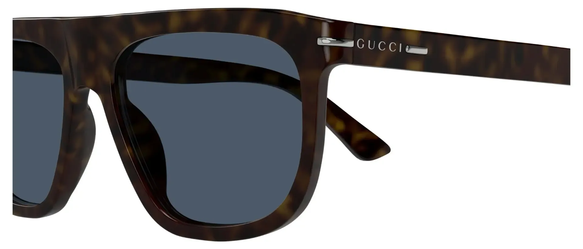Dodatni prikaz 3: Gucci GG1726S 002 muške sunčane naočale – okvir Havana uzorka u smeđoj boji i leće u plavoj boji
