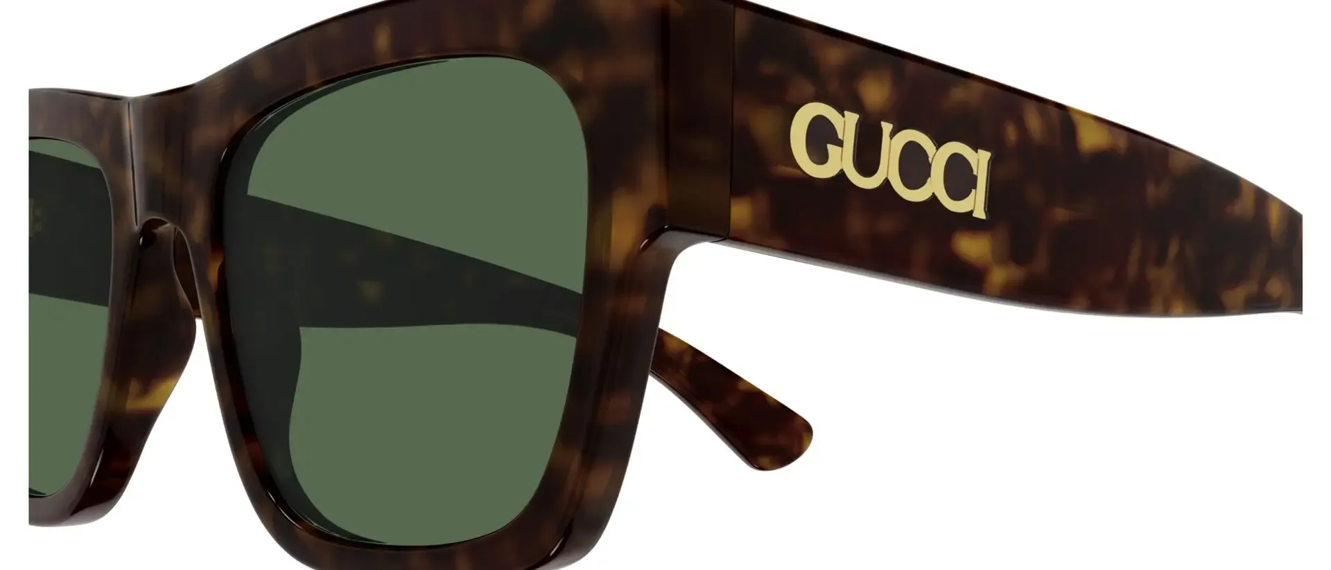 Dodatni prikaz 3: Gucci GG1793S 002 muške sunčane naočale – okvir Havana uzorka u smeđoj boji i leće u zelenoj boji