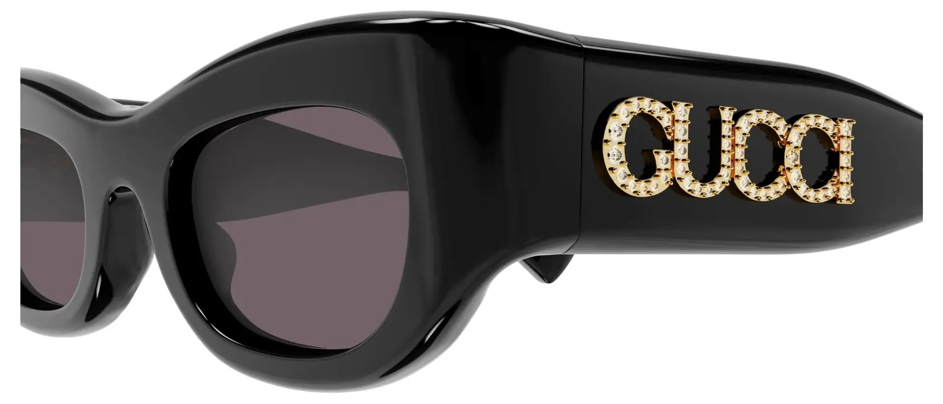 Dodatni prikaz 3: Gucci GG1809S 002 ženske sunčane naočale – okvir u crnoj boji i leće u ljubičastoj boji