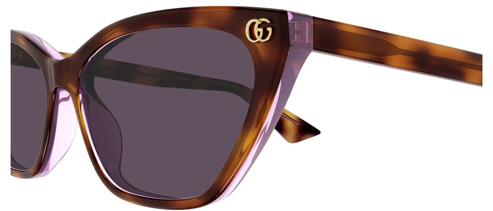 Dodatni prikaz 3: Gucci GG1815S 004 ženske sunčane naočale – okvir Havana uzorka u smeđoj boji i leće u ljubičastoj boji