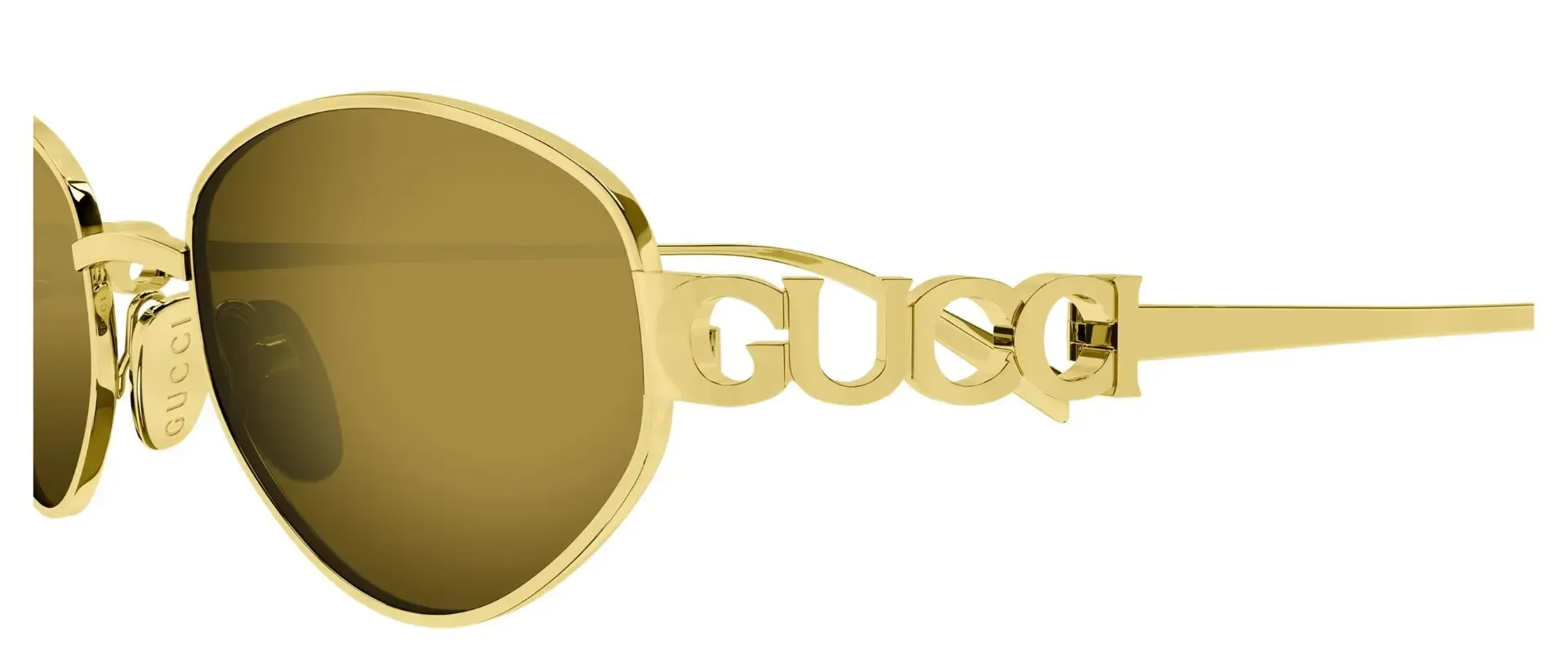 Dodatni prikaz 3: Gucci GG1935S 003 ženske sunčane naočale – okvir u zlatnoj boji i leće u zlatnoj i smeđoj boji