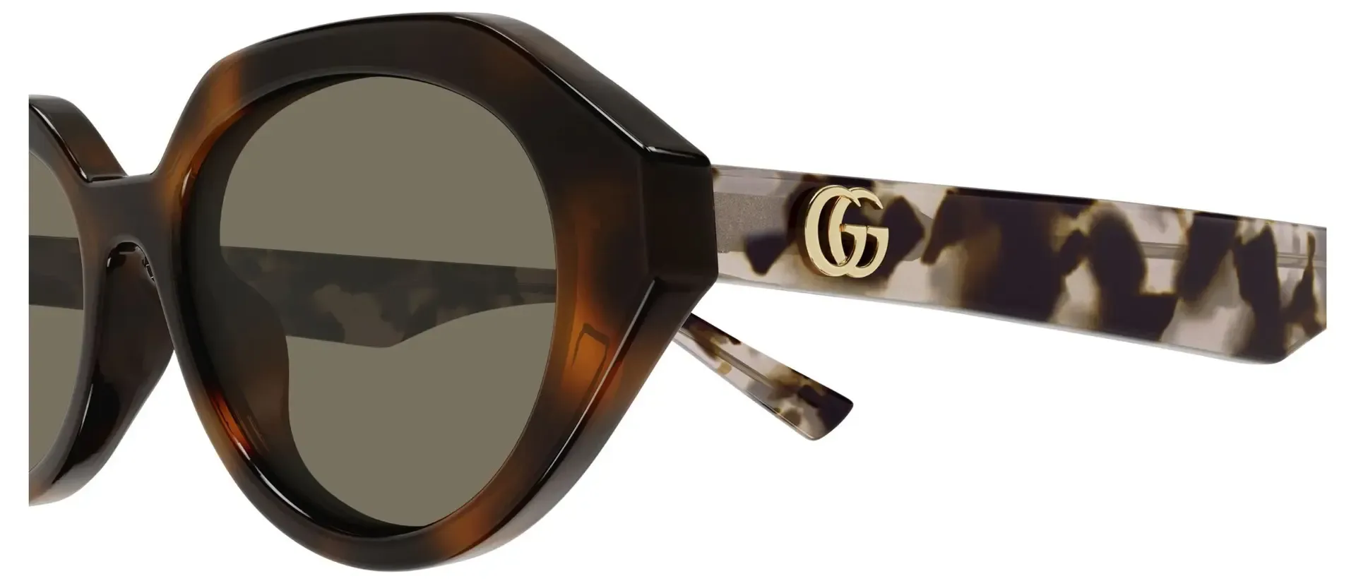 Dodatni prikaz 3: Gucci GG2178S 004 ženske sunčane naočale – okvir Havana uzorka u smeđoj boji i leće u smeđoj boji