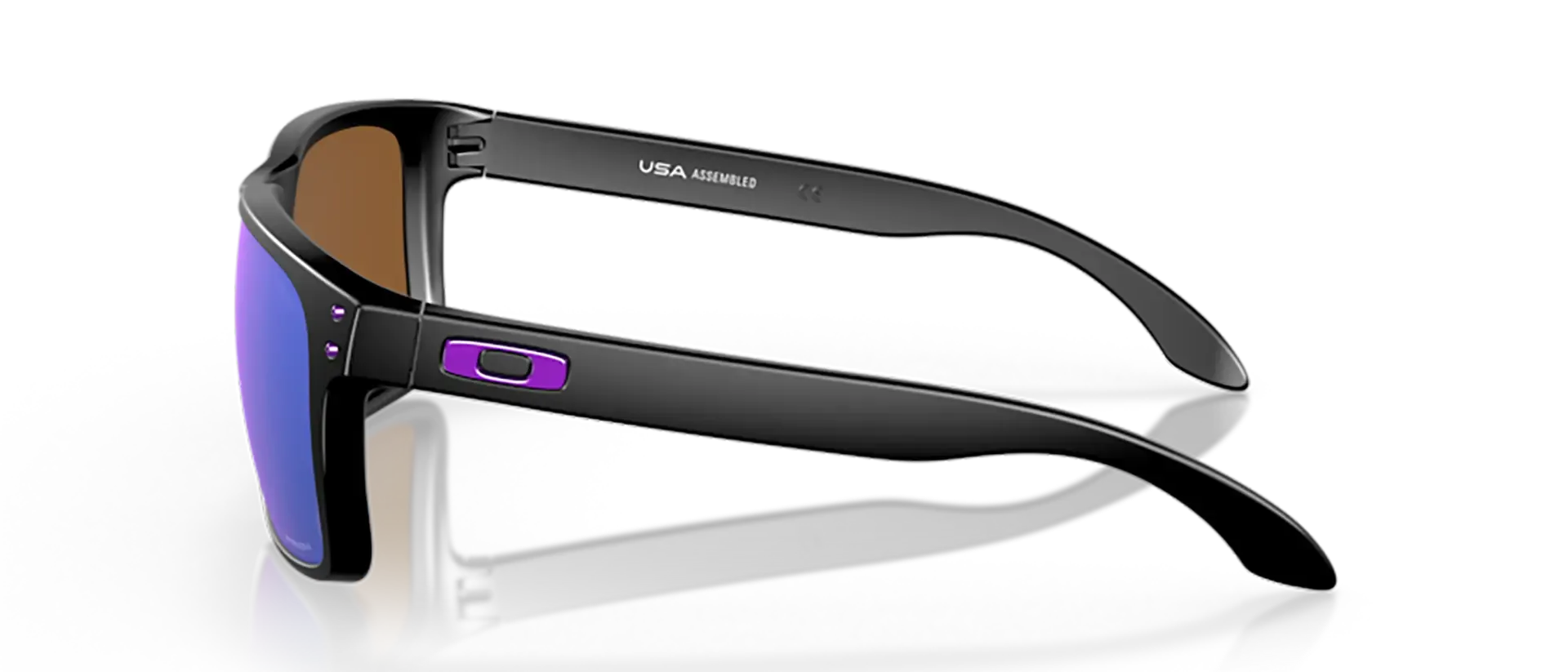 Dodatni prikaz 4: Oakley Holbrook xl OO9417 941720 muške sunčane naočale – okvir u crnoj boji i leće u ljubičastoj boji i s gradijentom