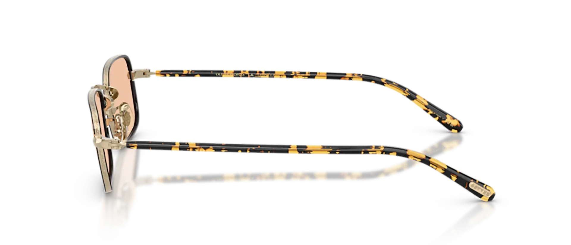 Dodatni prikaz 3: Oliver Peoples OV1366T 5035 uniseks sunčane naočale – okvir u zlatnoj i crnoj boji i leće u smeđoj boji