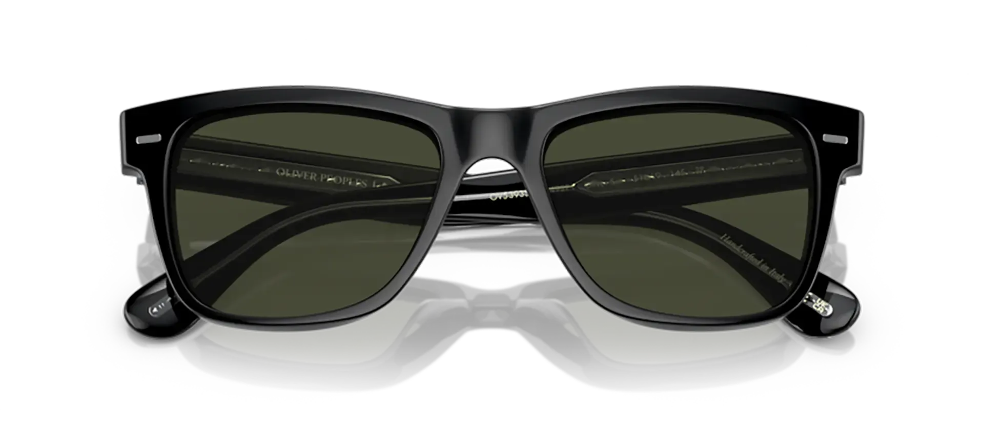 Dodatni prikaz 6: Oliver Peoples OV5393SU 1492P1 muške sunčane naočale – okvir u crnoj boji i leće u zelenoj boji