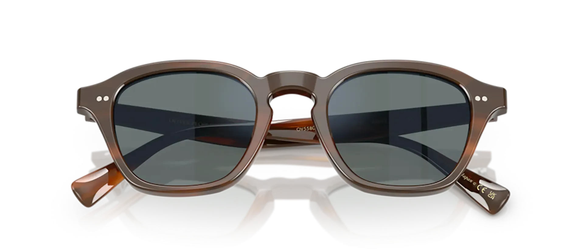 Dodatni prikaz 6: Oliver Peoples OV5580SU 1753W5 uniseks sunčane naočale – okvir u smeđoj boji i leće u plavoj boji
