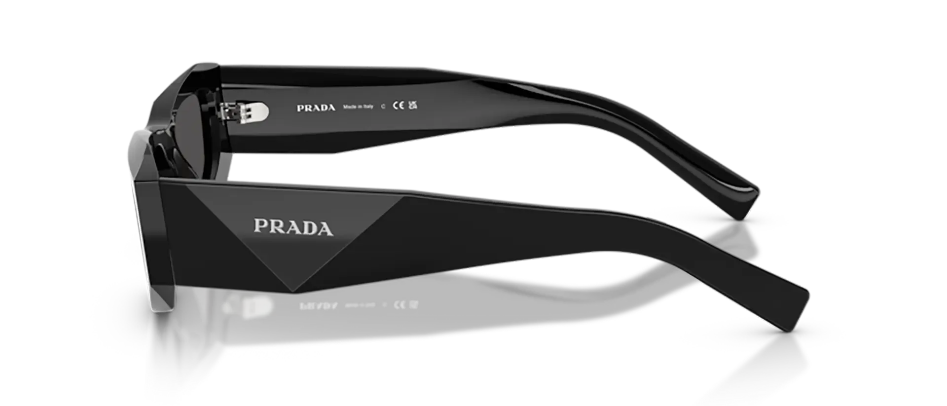 Dodatni prikaz 3: Prada PR B19S 16K08Z muške sunčane naočale – okvir u crnoj boji i leće u sivoj boji