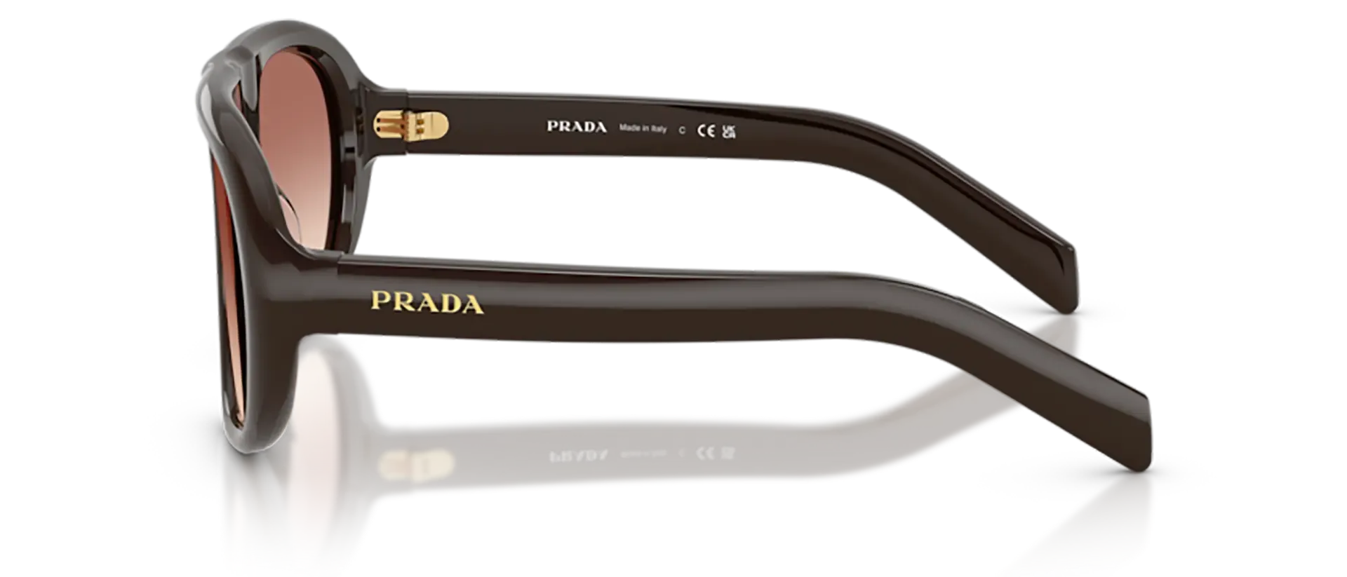 Dodatni prikaz 3: Prada PR C05S 27I70X ženske sunčane naočale – okvir u smeđoj boji i leće u smeđoj, ljubičastoj i crvenoj boji i s gradijentom