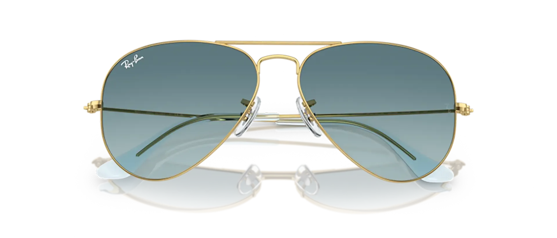 Dodatni prikaz 6: Ray-Ban Aviator large metal RB3025 001/3M uniseks sunčane naočale – okvir u zlatnoj boji i leće u plavoj boji