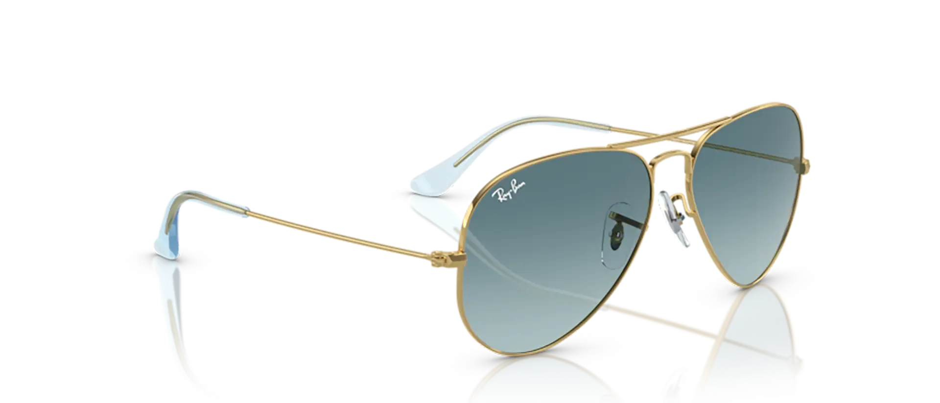 Dodatni prikaz 5: Ray-Ban Aviator large metal RB3025 001/3M uniseks sunčane naočale – okvir u zlatnoj boji i leće u plavoj boji