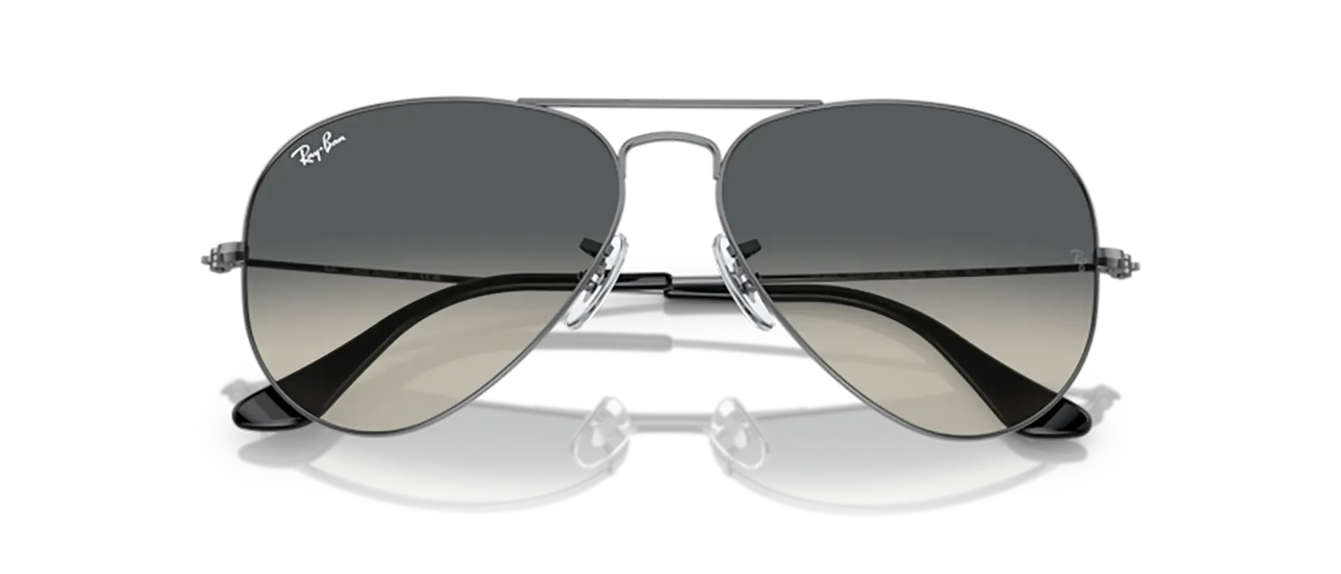 Dodatni prikaz 6: Ray-Ban Aviator large metal RB3025 004/71 uniseks sunčane naočale – okvir u crnoj i sivoj boji i leće u sivoj boji