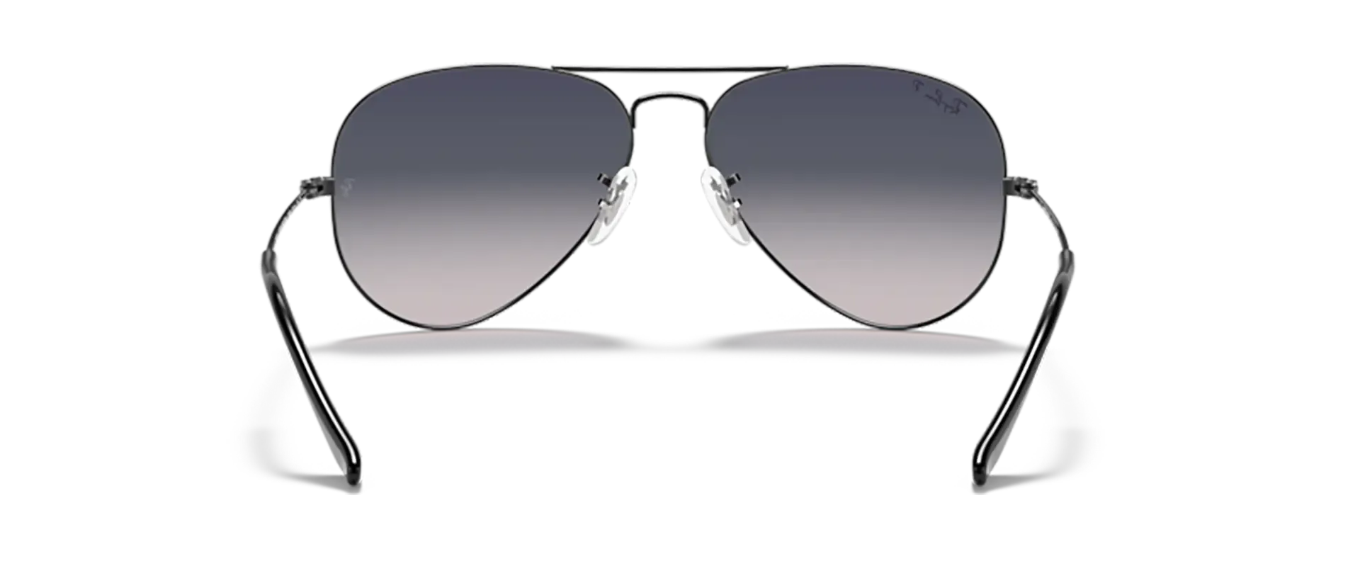 Dodatni prikaz 4: Ray-Ban Aviator large metal RB3025 004/78 uniseks sunčane naočale – okvir u crnoj i sivoj boji i leće u plavoj i sivoj boji