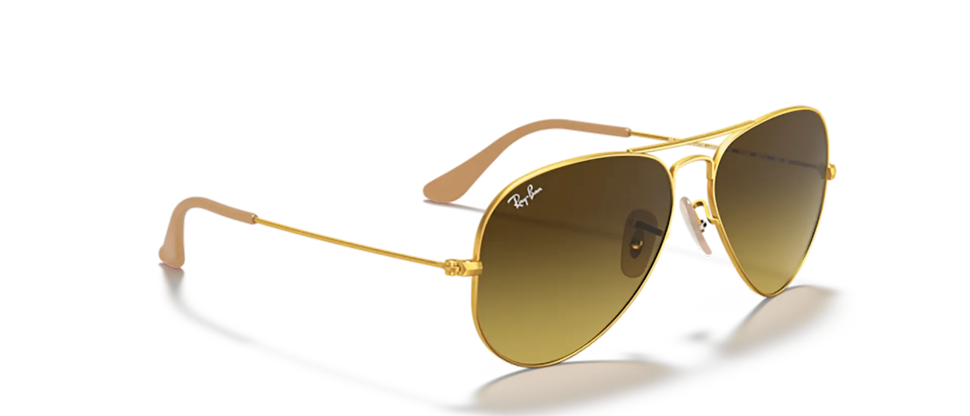 Dodatni prikaz 5: Ray-Ban Aviator large metal RB3025 112/85 uniseks sunčane naočale – okvir u zlatnoj boji i leće u smeđoj boji i s gradijentom