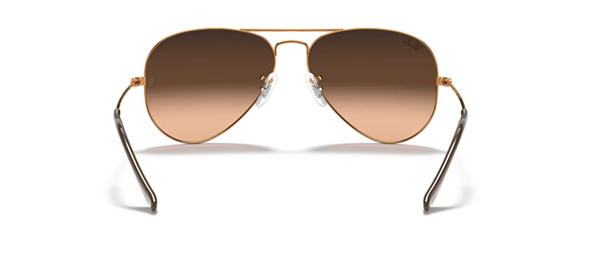 Dodatni prikaz 4: Ray-Ban Aviator large metal RB3025 9001A5 uniseks sunčane naočale – okvir u smeđoj boji i leće u smeđoj i ružičastoj boji