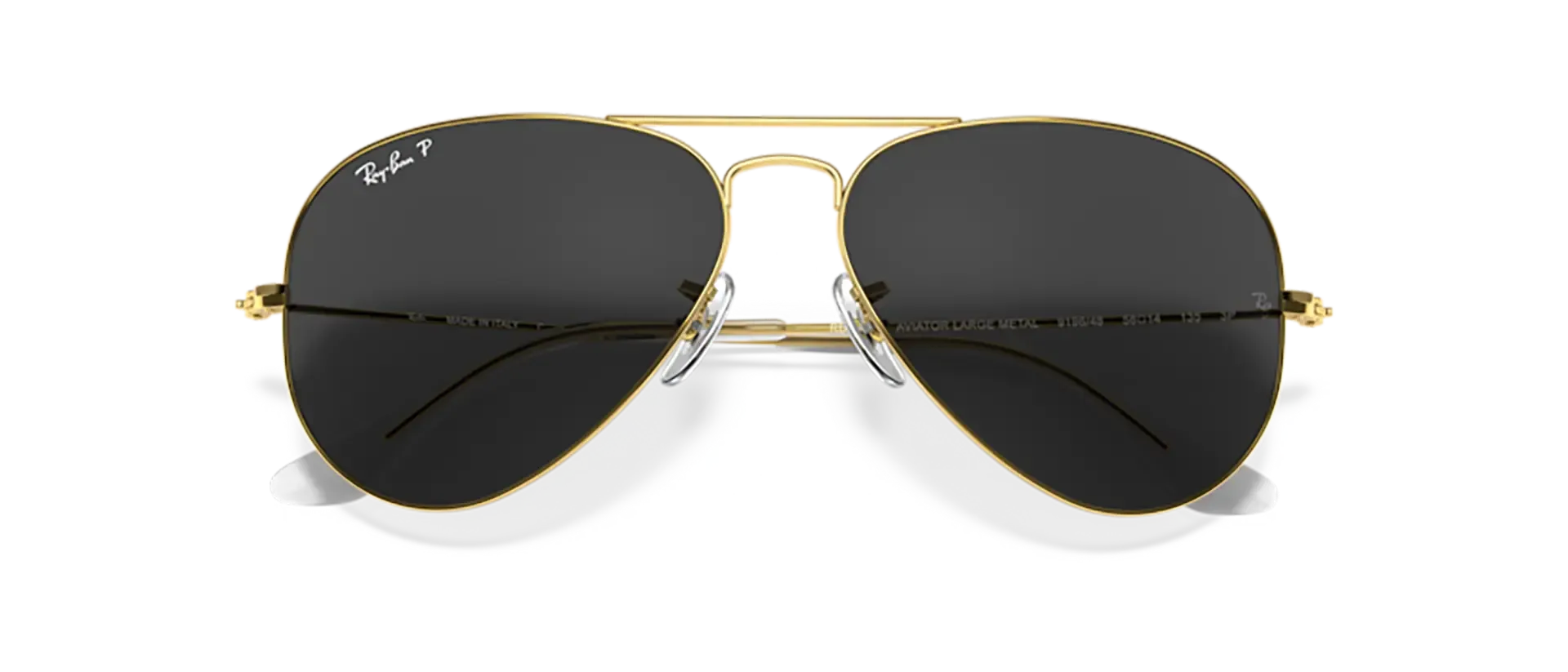 Dodatni prikaz 6: Ray-Ban Aviator large metal RB3025 919648 uniseks sunčane naočale – okvir u zlatnoj boji i leće u crnoj boji