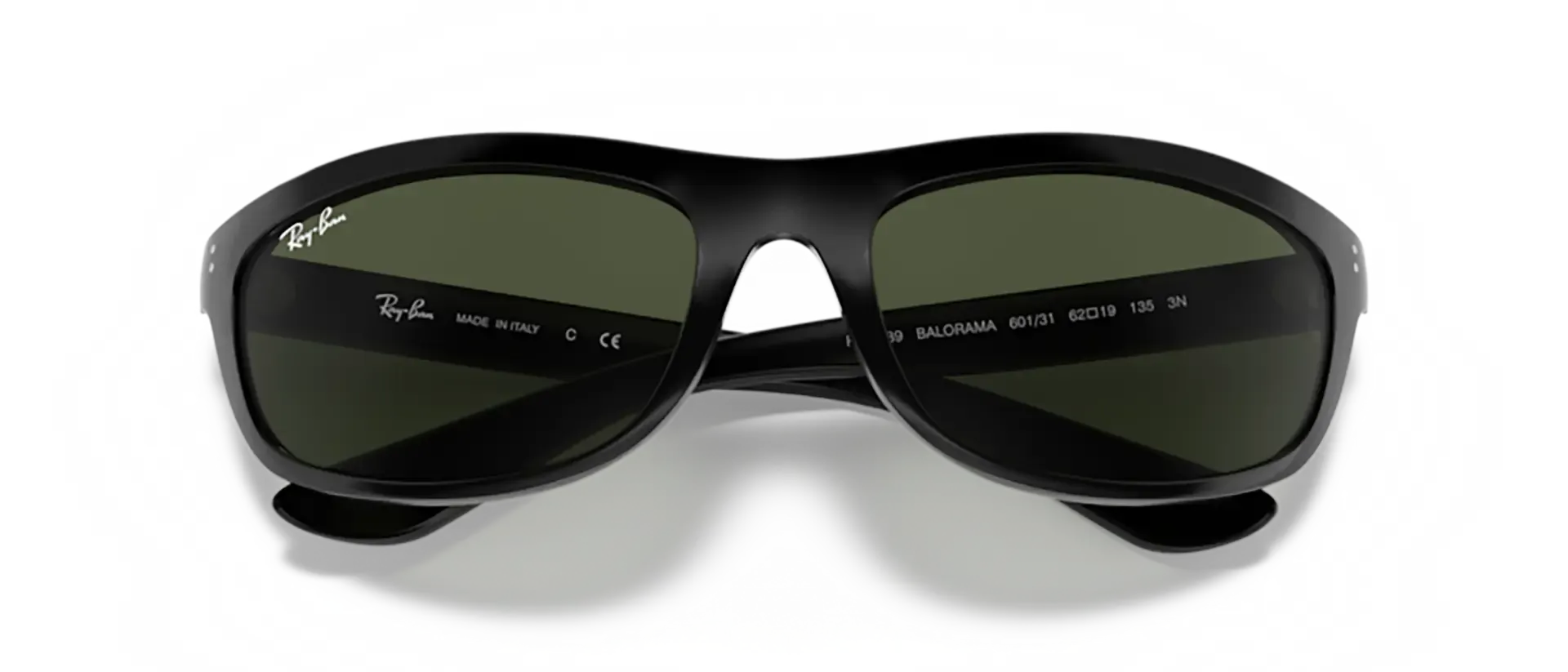 Dodatni prikaz 6: Ray-Ban Balorama RB4089 601/31 muške sunčane naočale – okvir u crnoj boji i leće u zelenoj boji