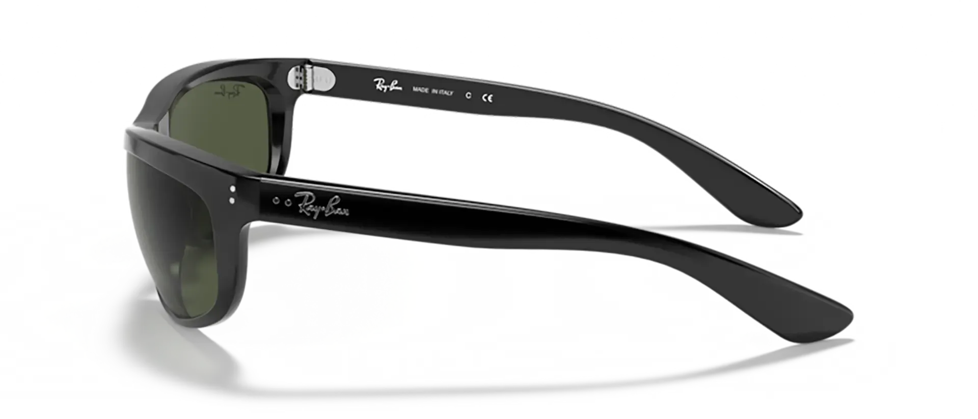 Dodatni prikaz 3: Ray-Ban Balorama RB4089 601/31 muške sunčane naočale – okvir u crnoj boji i leće u zelenoj boji