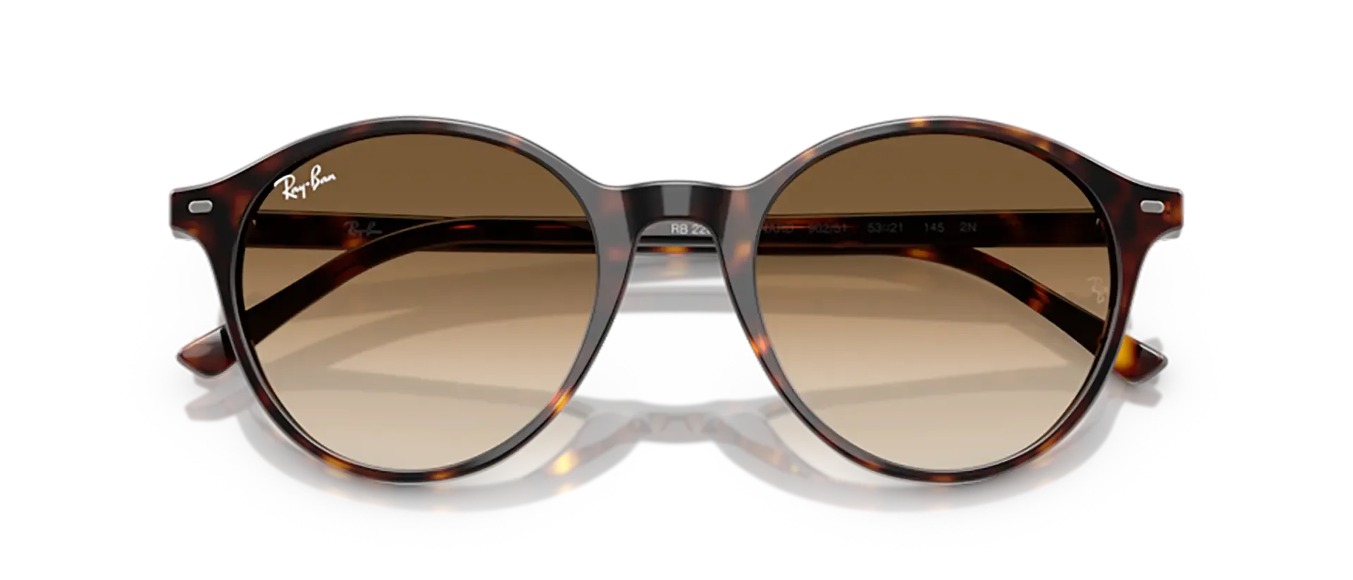 Dodatni prikaz 6: Ray-Ban Bernard RB2230 902/51 uniseks sunčane naočale – okvir Havana uzorka u smeđoj boji i leće u smeđoj boji, u prozirnoj izvedbi i s gradijentom