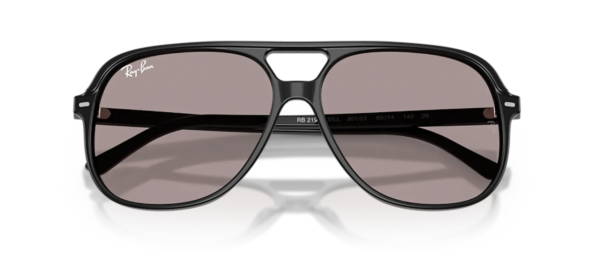 Dodatni prikaz 6: Ray-Ban Bill RB2198 901/53 uniseks sunčane naočale – okvir u crnoj boji i leće u ljubičastoj boji