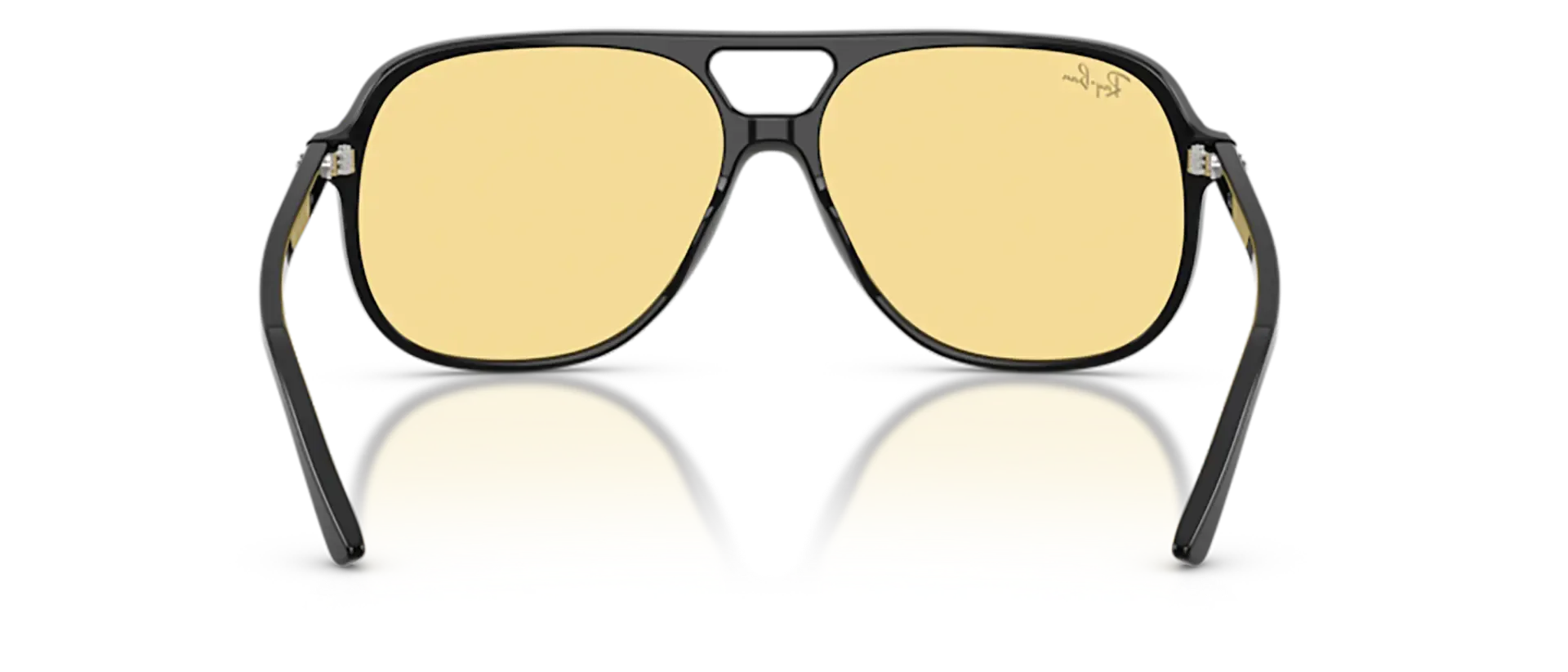 Dodatni prikaz 4: Ray-Ban Bill RB2198 901/R6 uniseks sunčane naočale – okvir u crnoj boji i leće u žutoj boji