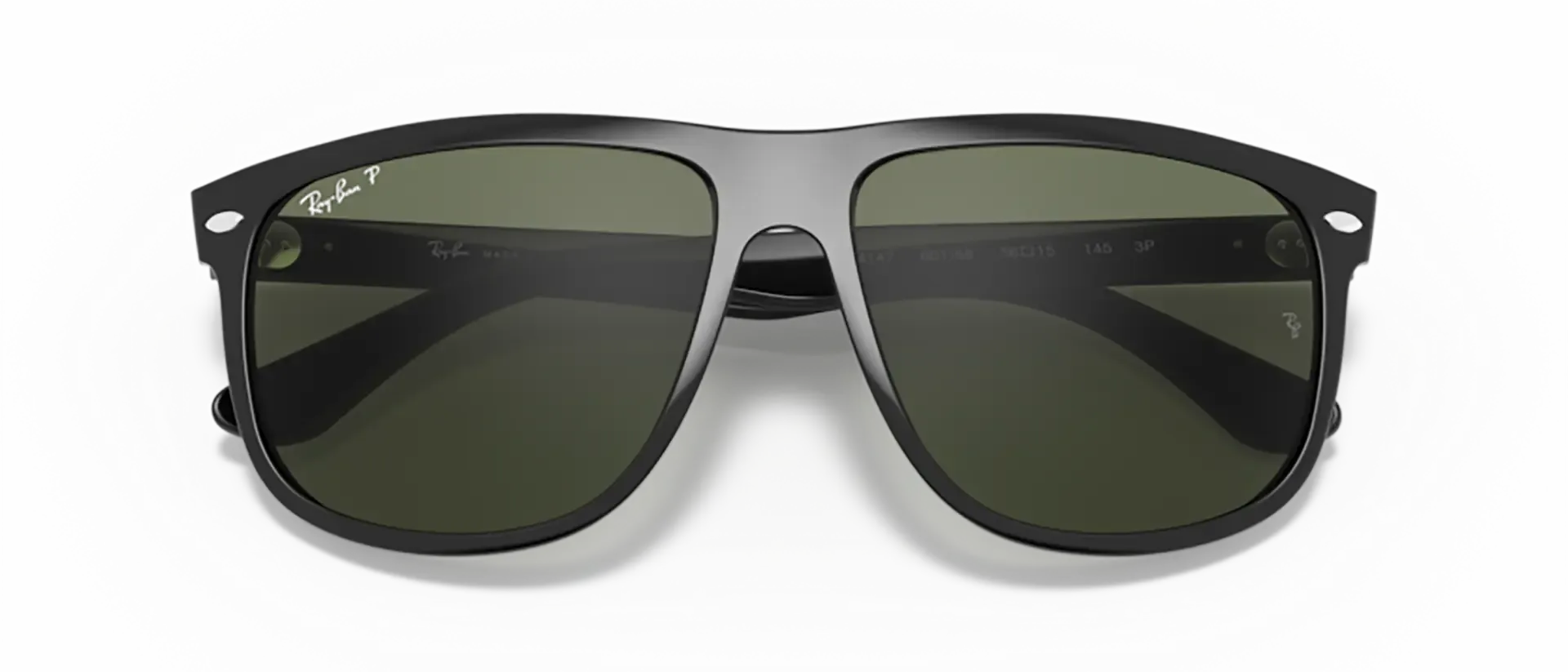 Dodatni prikaz 6: Ray-Ban Boyfriend RB4147 601/58 muške sunčane naočale – okvir u crnoj boji i leće u zelenoj boji
