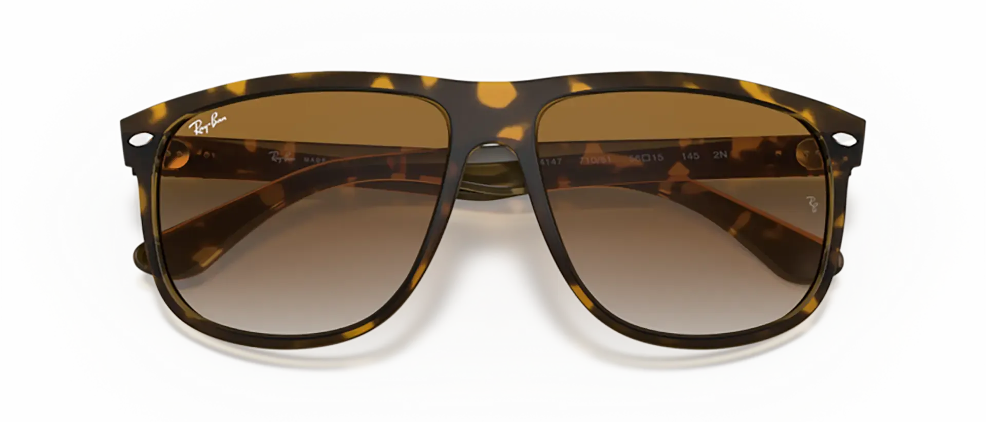 Dodatni prikaz 6: Ray-Ban Boyfriend RB4147 710/51 muške sunčane naočale – okvir Havana uzorka u smeđoj boji i leće u smeđoj boji i s gradijentom
