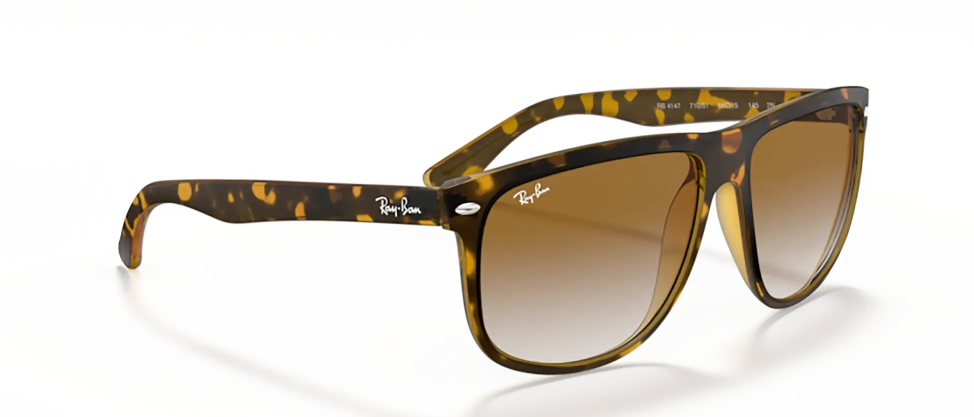 Dodatni prikaz 5: Ray-Ban Boyfriend RB4147 710/51 muške sunčane naočale – okvir Havana uzorka u smeđoj boji i leće u smeđoj boji i s gradijentom