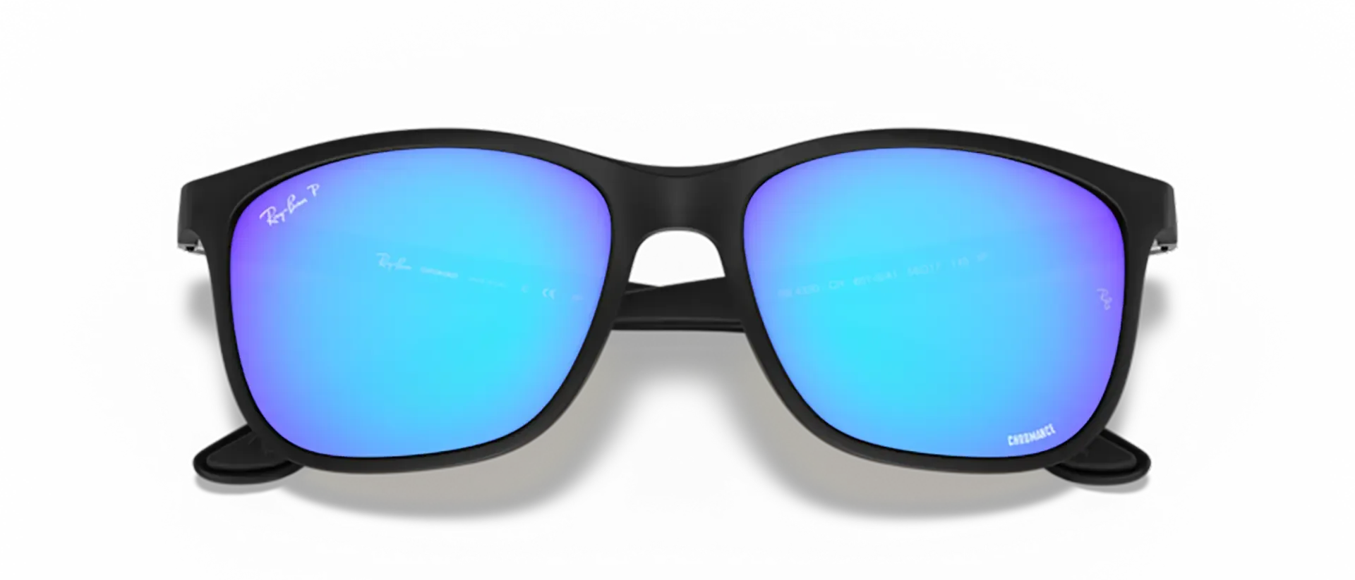 Dodatni prikaz 6: Ray-Ban Chromance RB4330CH 601SA1 uniseks sunčane naočale – okvir u crnoj boji i leće u plavoj boji