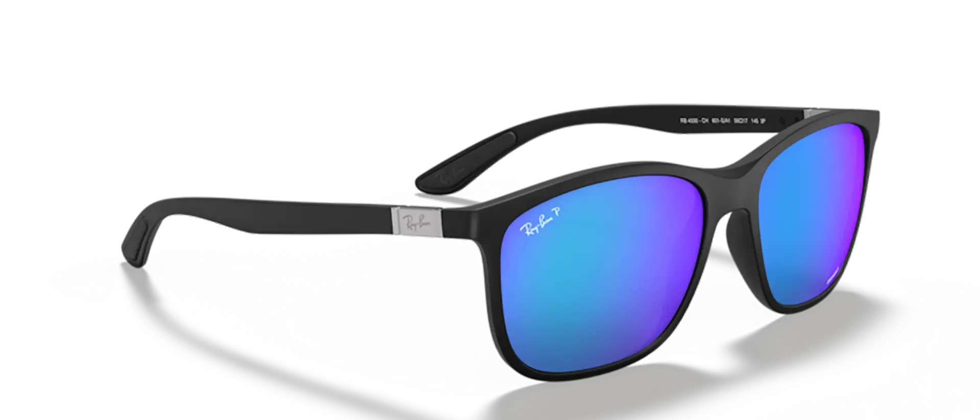 Dodatni prikaz 5: Ray-Ban Chromance RB4330CH 601SA1 uniseks sunčane naočale – okvir u crnoj boji i leće u plavoj boji