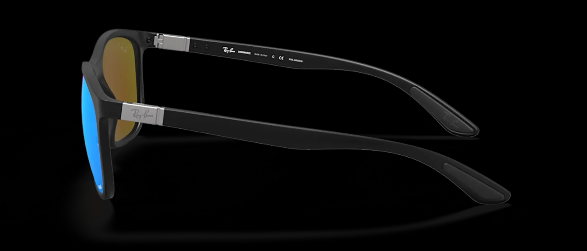 Dodatni prikaz 3: Ray-Ban Chromance RB4330CH 601SA1 uniseks sunčane naočale – okvir u crnoj boji i leće u plavoj boji