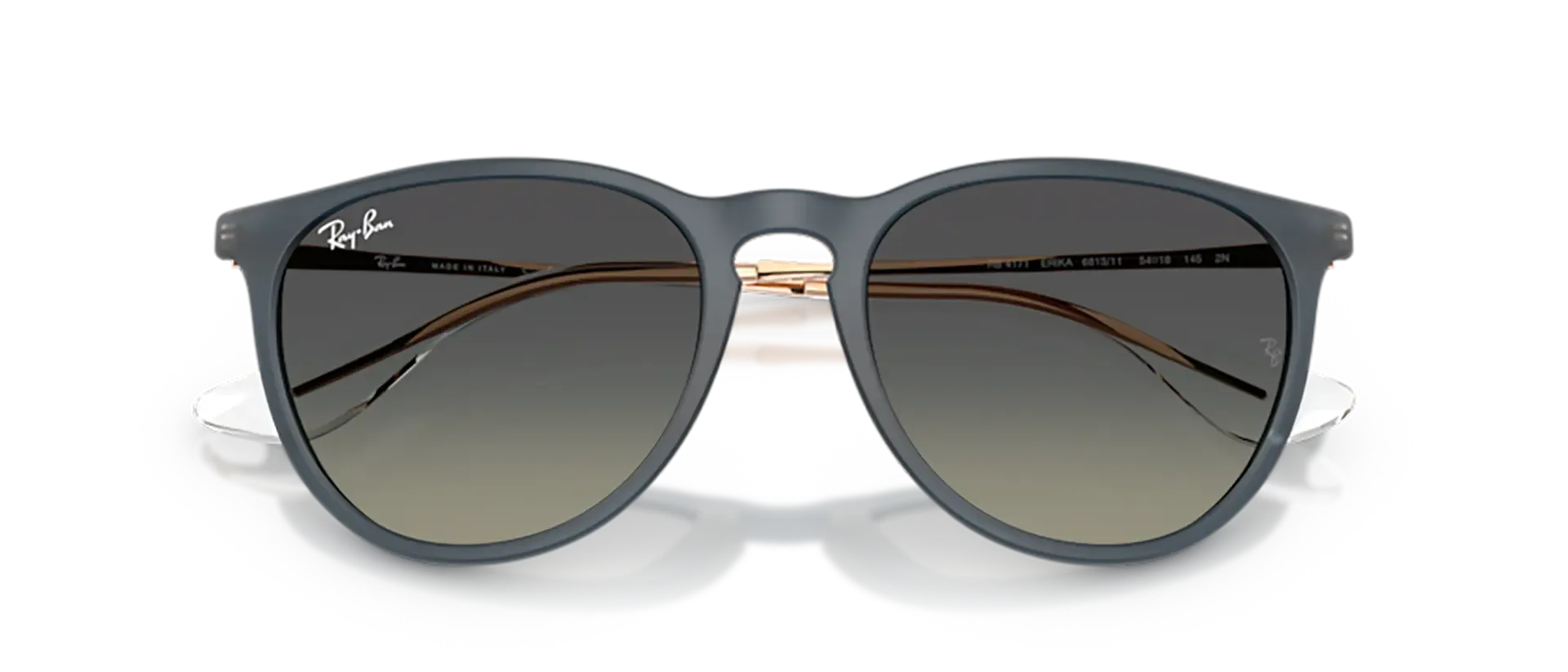 Dodatni prikaz 6: Ray-Ban Erika RB4171 681311 ženske sunčane naočale – okvir u plavoj boji i leće u sivoj boji i s gradijentom
