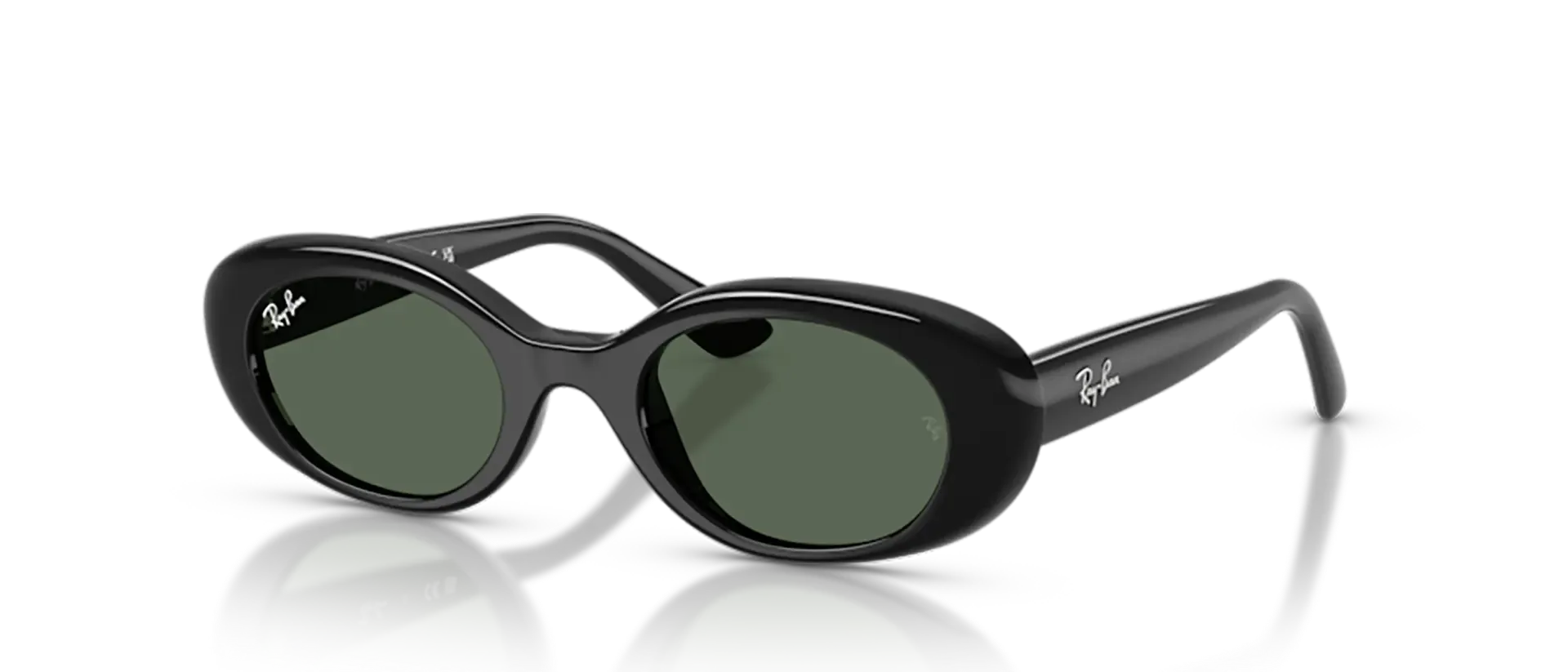 Dodatni prikaz 2: Ray-Ban JUNIOR RJ9141S 100/71 ženske sunčane naočale – okvir u crnoj boji i leće u zelenoj boji