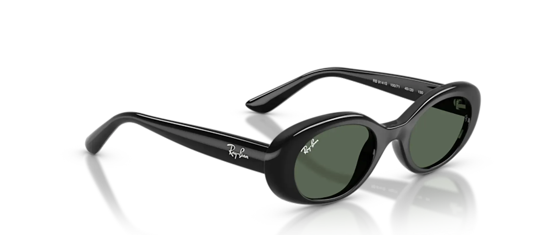 Dodatni prikaz 5: Ray-Ban JUNIOR RJ9141S 100/71 ženske sunčane naočale – okvir u crnoj boji i leće u zelenoj boji