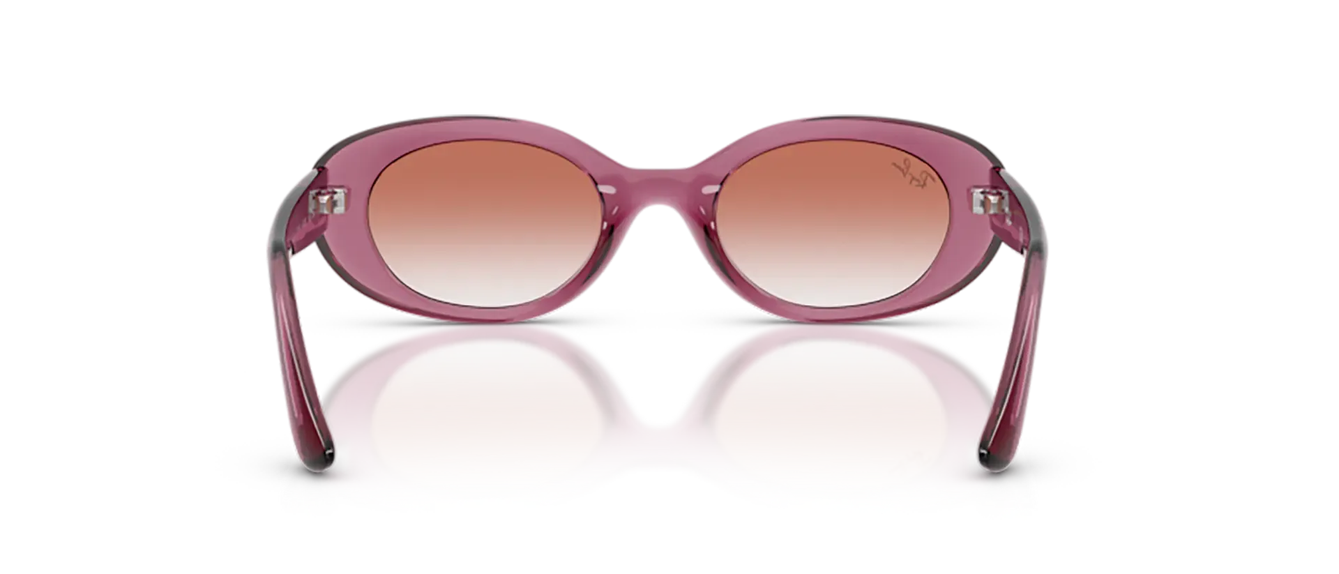 Dodatni prikaz 4: Ray-Ban JUNIOR RJ9141S 7217V0 ženske sunčane naočale – okvir u ljubičastoj boji i leće u crvenoj boji, u prozirnoj izvedbi i s gradijentom