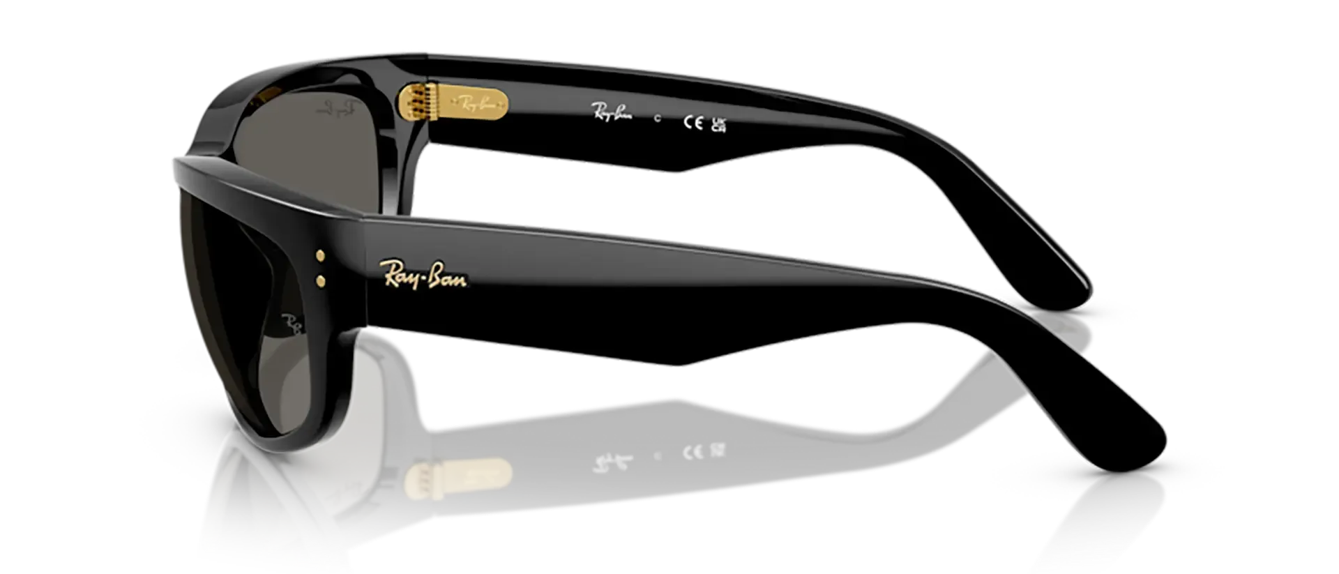 Dodatni prikaz 3: Ray-Ban Mega balorama RB2289 6826J5 uniseks sunčane naočale – okvir u crnoj boji i leće u crnoj boji