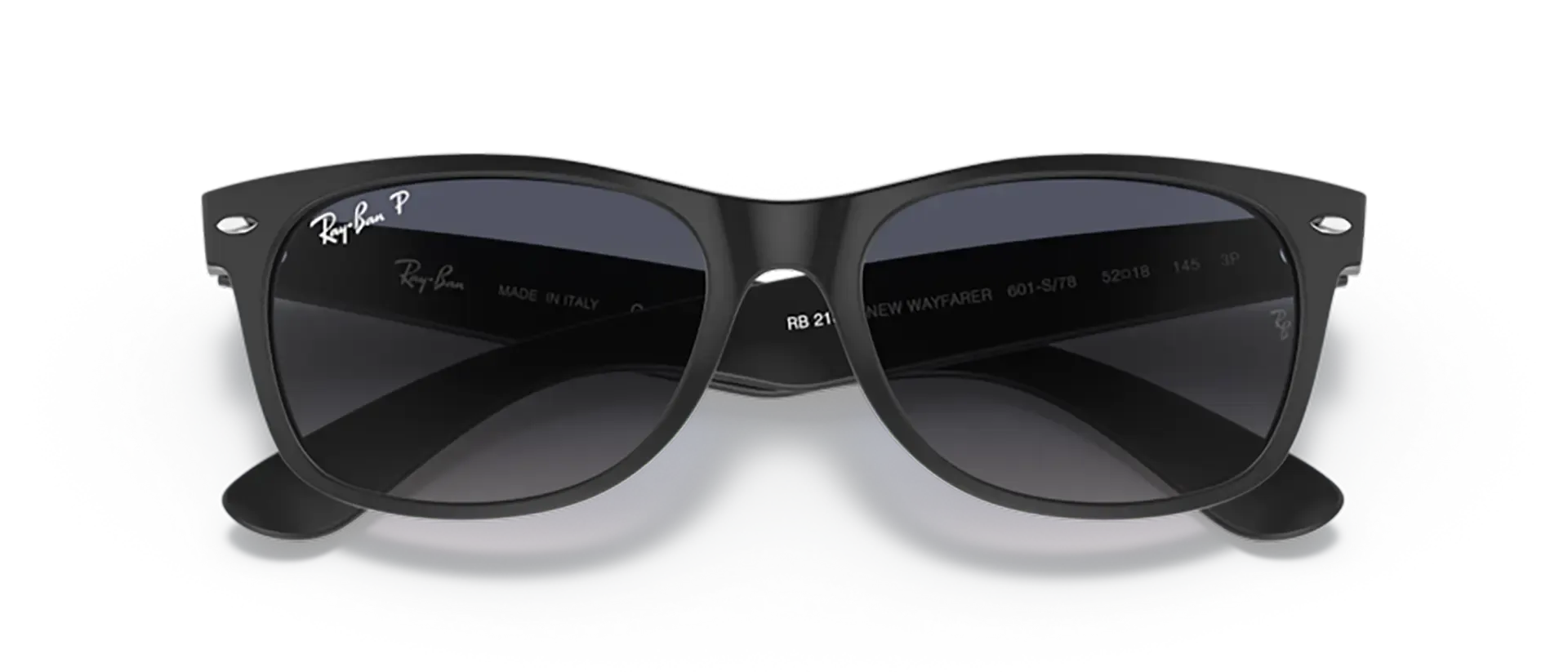 Dodatni prikaz 6: Ray-Ban New wayfarer RB2132 601S78 uniseks sunčane naočale – okvir u crnoj boji i leće u plavoj boji i s gradijentom