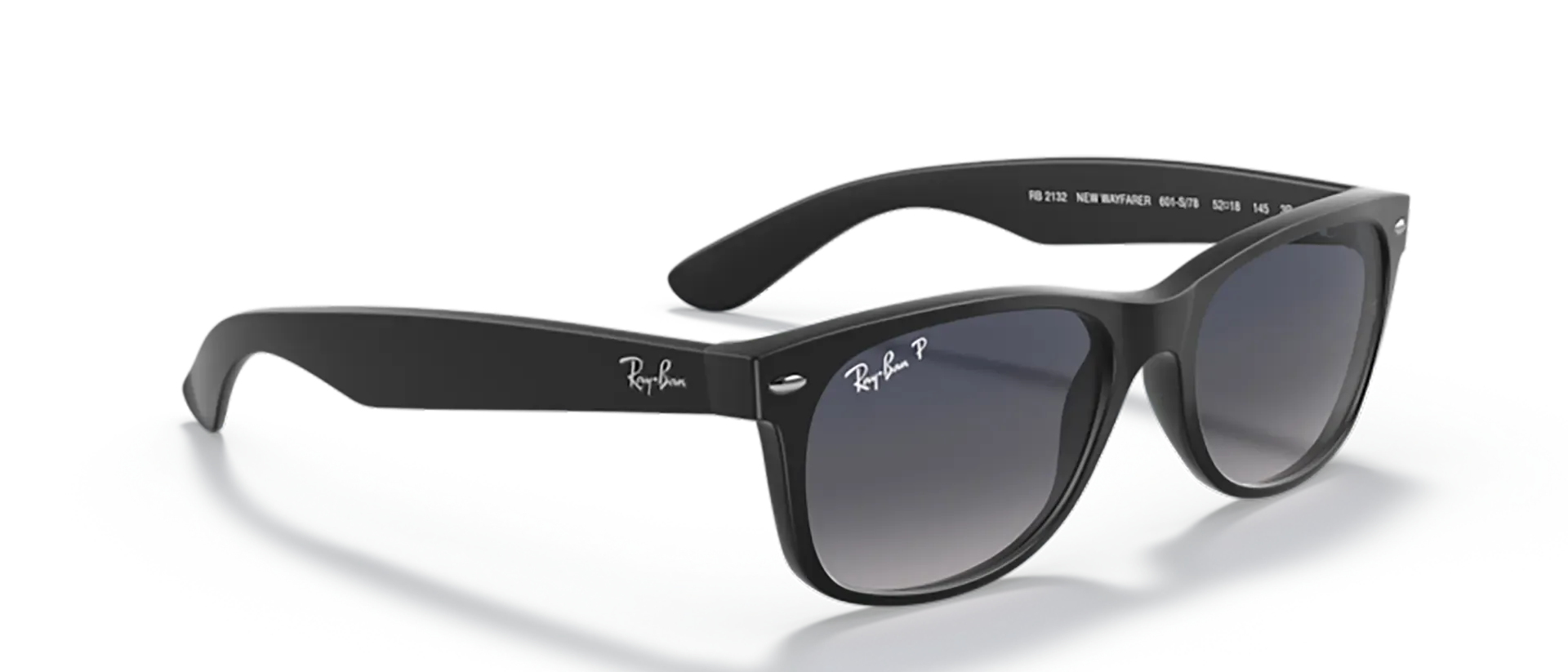Dodatni prikaz 5: Ray-Ban New wayfarer RB2132 601S78 uniseks sunčane naočale – okvir u crnoj boji i leće u plavoj boji i s gradijentom