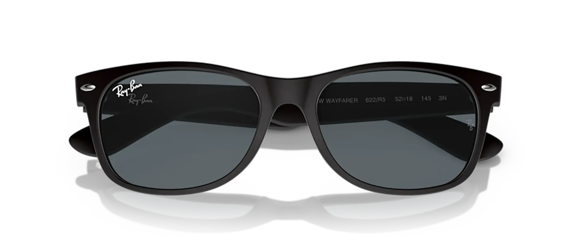 Dodatni prikaz 6: Ray-Ban New wayfarer RB2132 622/R5 uniseks sunčane naočale – okvir u crnoj boji i leće u plavoj boji