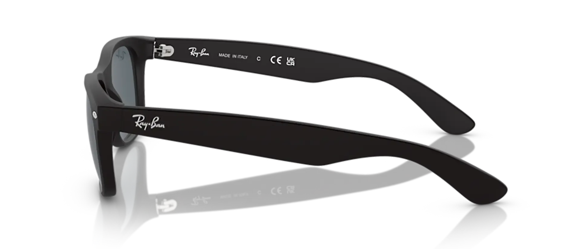 Dodatni prikaz 3: Ray-Ban New wayfarer RB2132 622/R5 uniseks sunčane naočale – okvir u crnoj boji i leće u plavoj boji