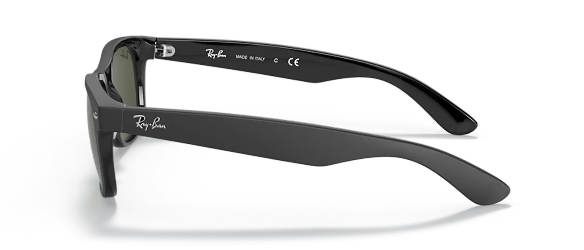 Dodatni prikaz 3: Ray-Ban New wayfarer RB2132 646231 uniseks sunčane naočale – okvir u crnoj boji i leće u zelenoj boji