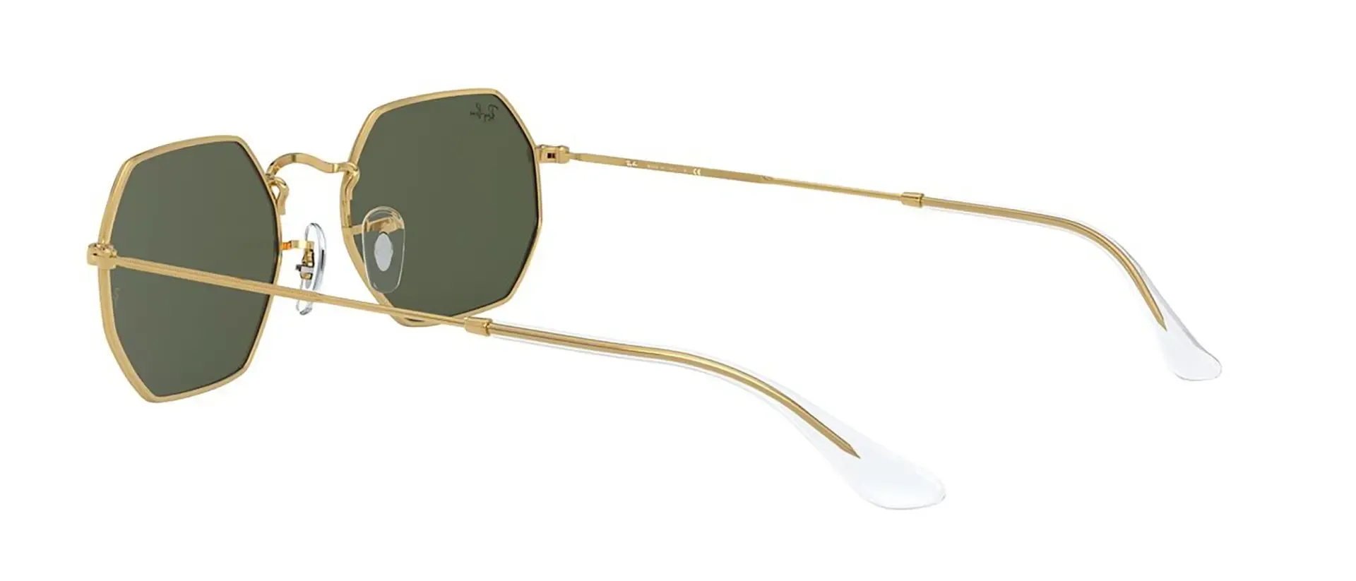 Dodatni prikaz 6: Ray-Ban Octagonal RB3556 919631 uniseks sunčane naočale – okvir u zlatnoj boji i leće u zelenoj boji