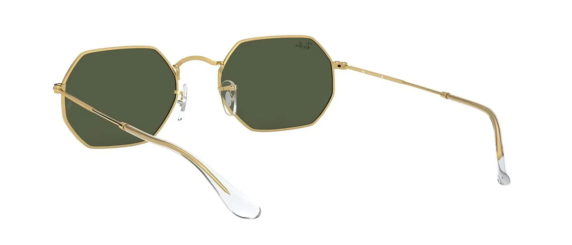 Dodatni prikaz 7: Ray-Ban Octagonal RB3556 919631 uniseks sunčane naočale – okvir u zlatnoj boji i leće u zelenoj boji