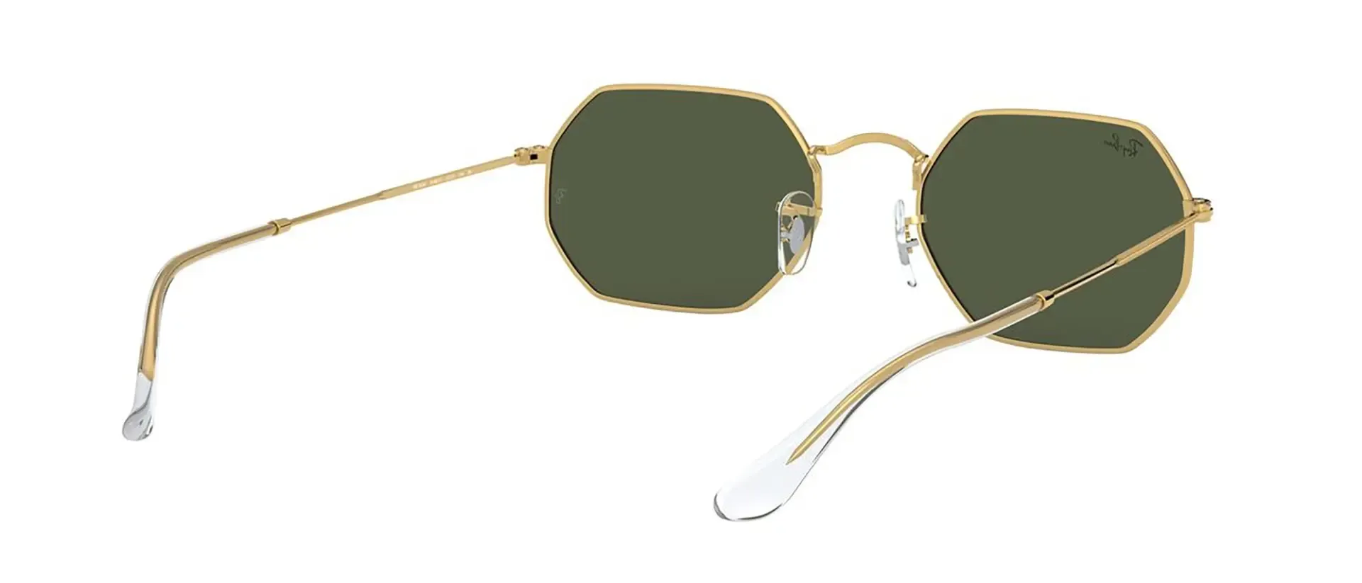 Dodatni prikaz 9: Ray-Ban Octagonal RB3556 919631 uniseks sunčane naočale – okvir u zlatnoj boji i leće u zelenoj boji