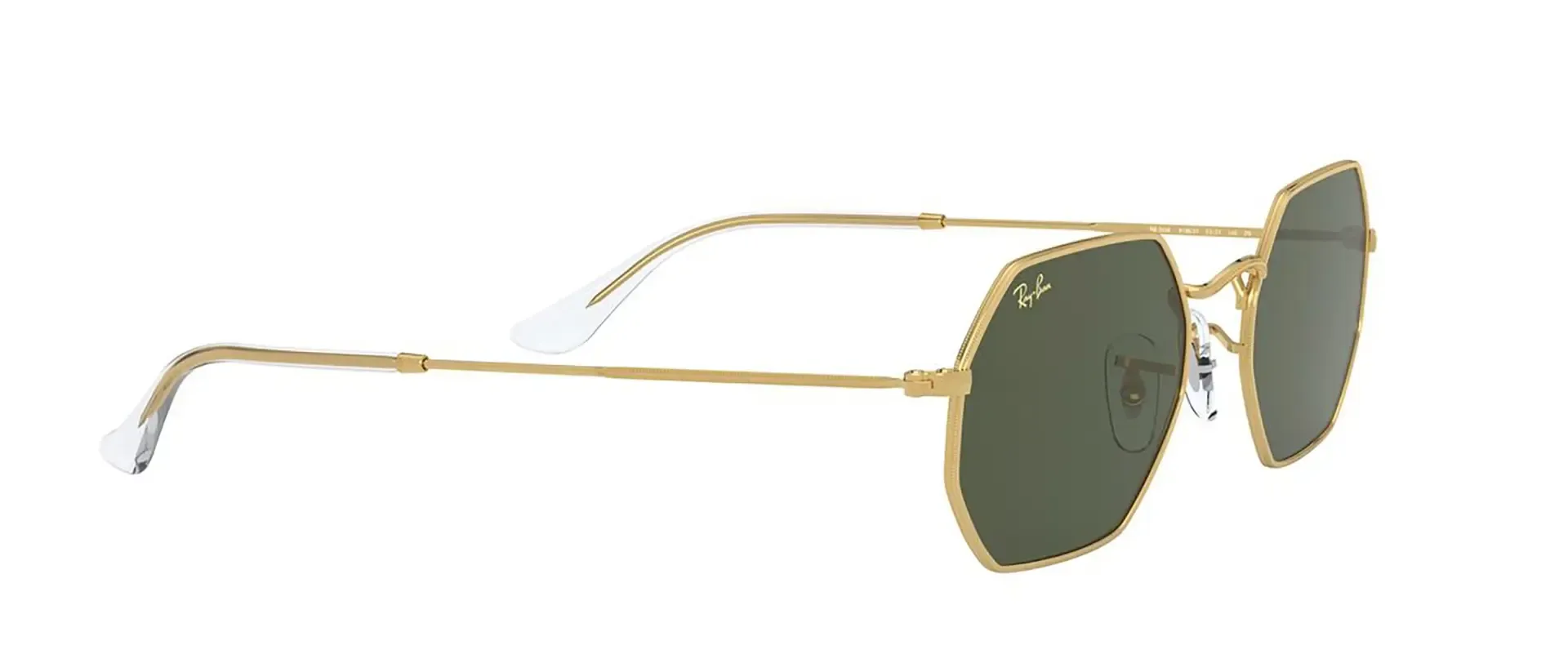 Dodatni prikaz 12: Ray-Ban Octagonal RB3556 919631 uniseks sunčane naočale – okvir u zlatnoj boji i leće u zelenoj boji