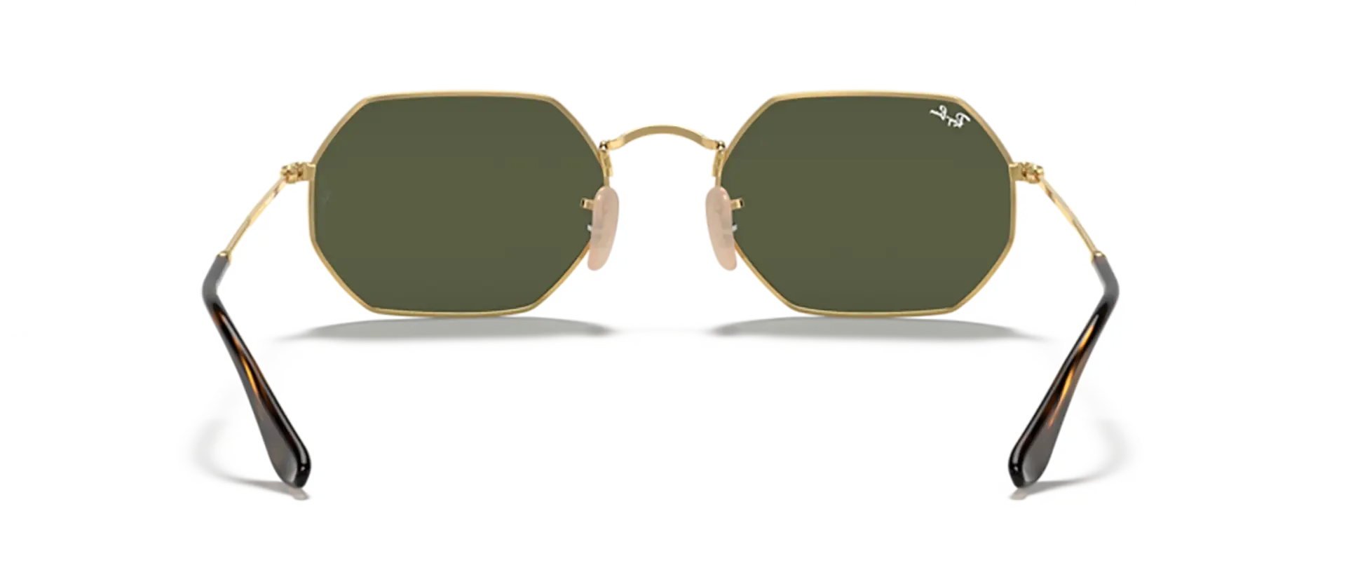 Dodatni prikaz 4: Ray-Ban Octagonal RB3556N 001 uniseks sunčane naočale – okvir u zlatnoj boji i leće u zelenoj boji