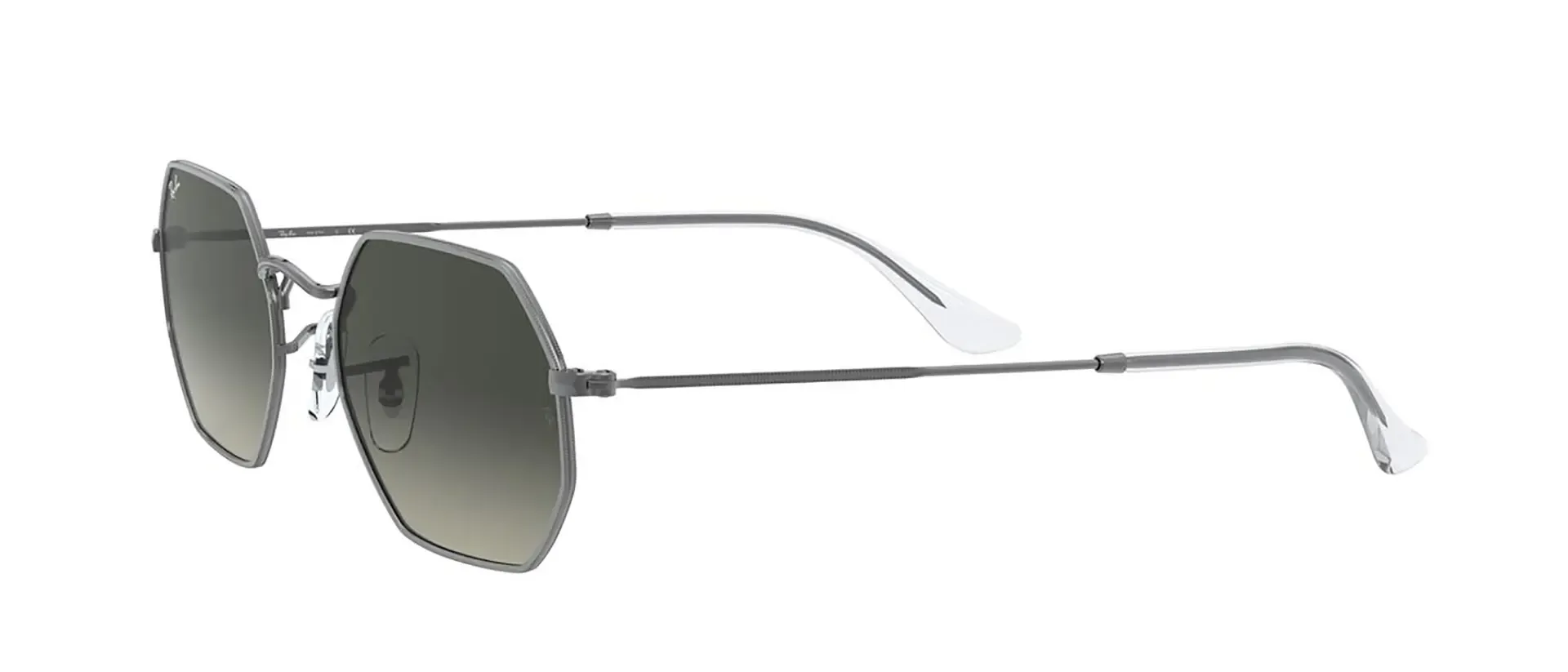 Dodatni prikaz 4: Ray-Ban Octagonal RB3556N 004/71 uniseks sunčane naočale – okvir u crnoj i sivoj boji i leće u sivoj boji i s gradijentom